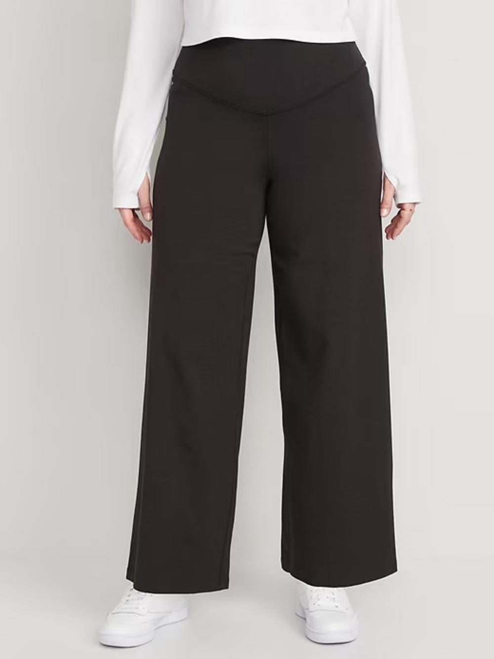 Old Navy Active Powerchill Extra High Rise Wide Leg Go Dry Leggings NWT Black XL